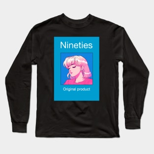 "Embrace the Past: Nineties Original Anime Tribute Long Sleeve T-Shirt